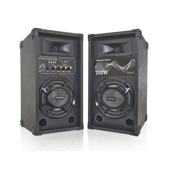 Coppia Casse attive BLUETOOTH + LED + USB-SD Coppia Casse attive BLUETOOTH + LED + USB-SD